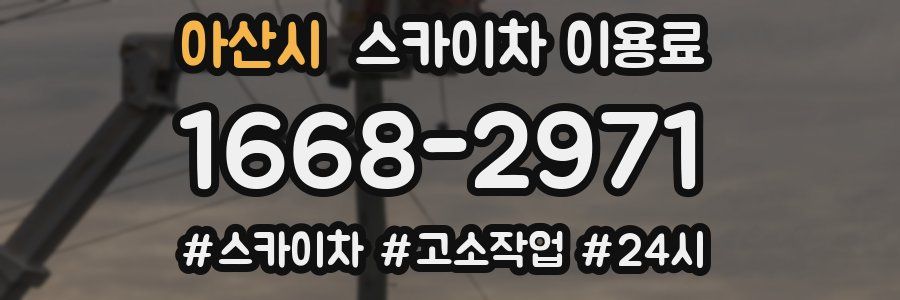 아산시 스카이차 이용료