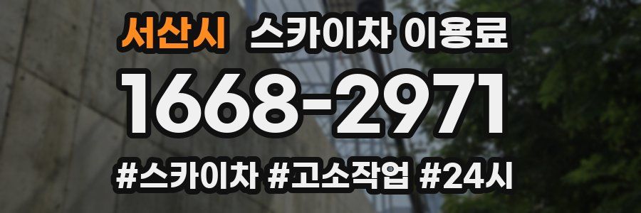 서산시 스카이차 이용료