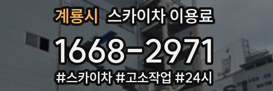 계룡시 스카이차 이용료