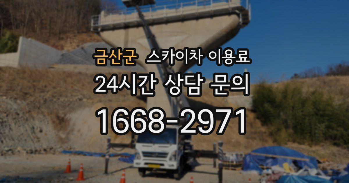 금산군 스카이차 이용료