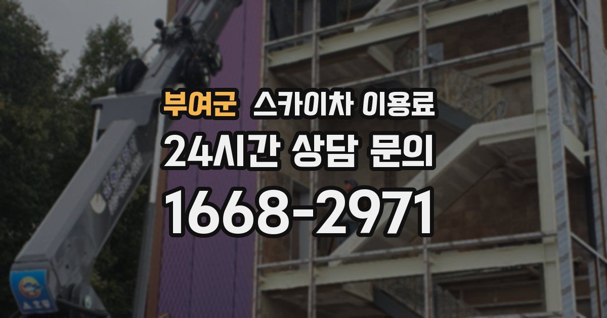 부여군 스카이차 이용료