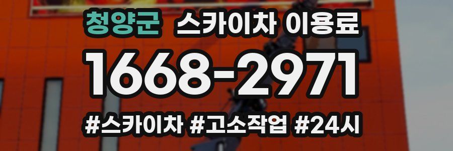 청양군 스카이차 이용료