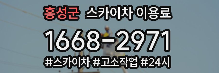 홍성군 스카이차 이용료