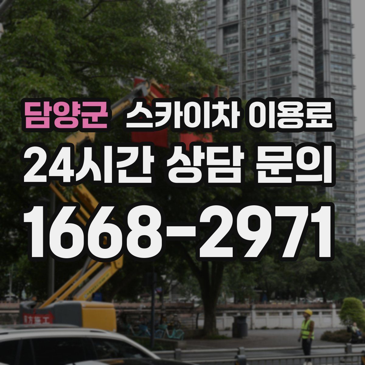 담양군 스카이차 이용료
