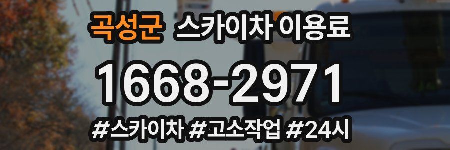 곡성군 스카이차 이용료
