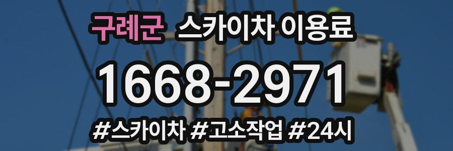 구례군 스카이차 이용료