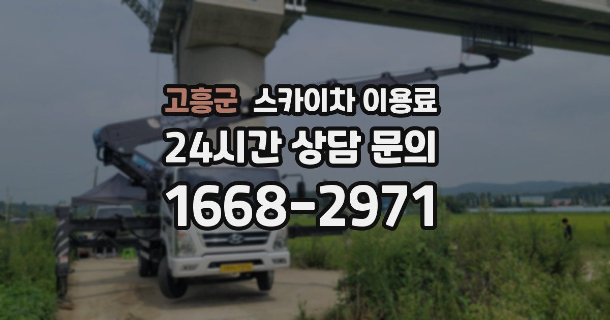 고흥군 스카이차 이용료