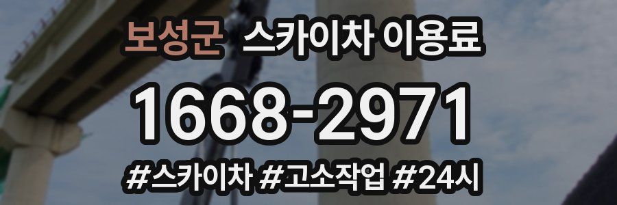 보성군 스카이차 이용료