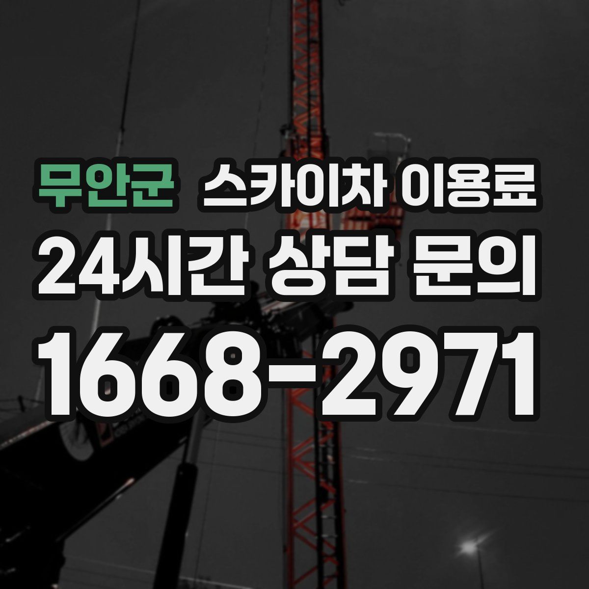 무안군 스카이차 이용료