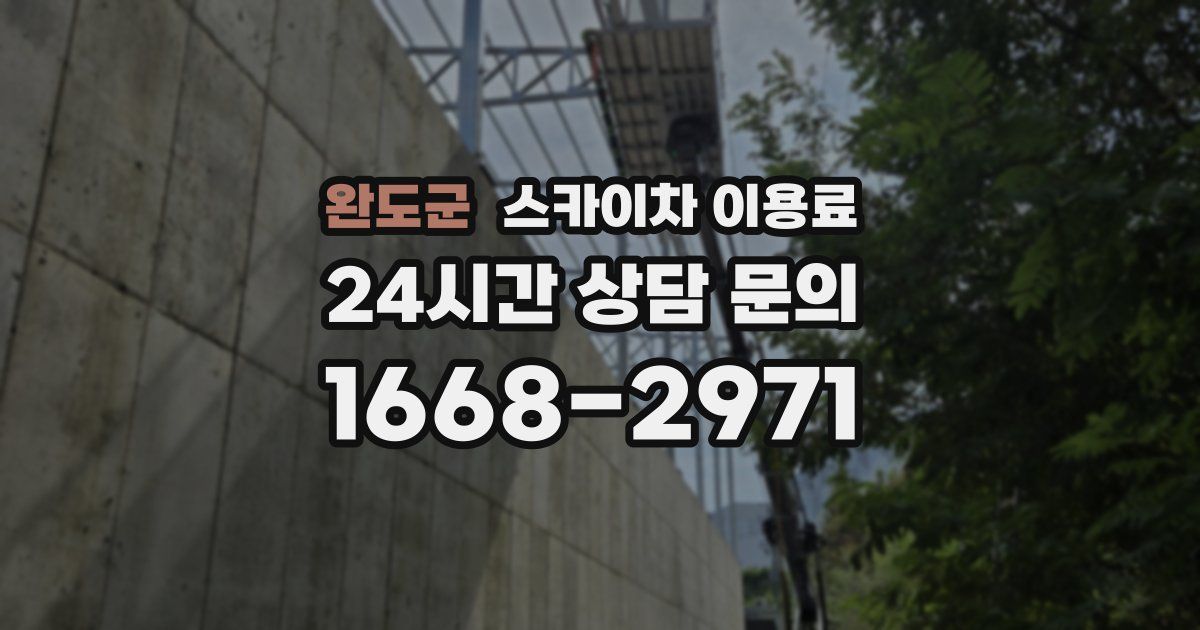 완도군 스카이차 이용료