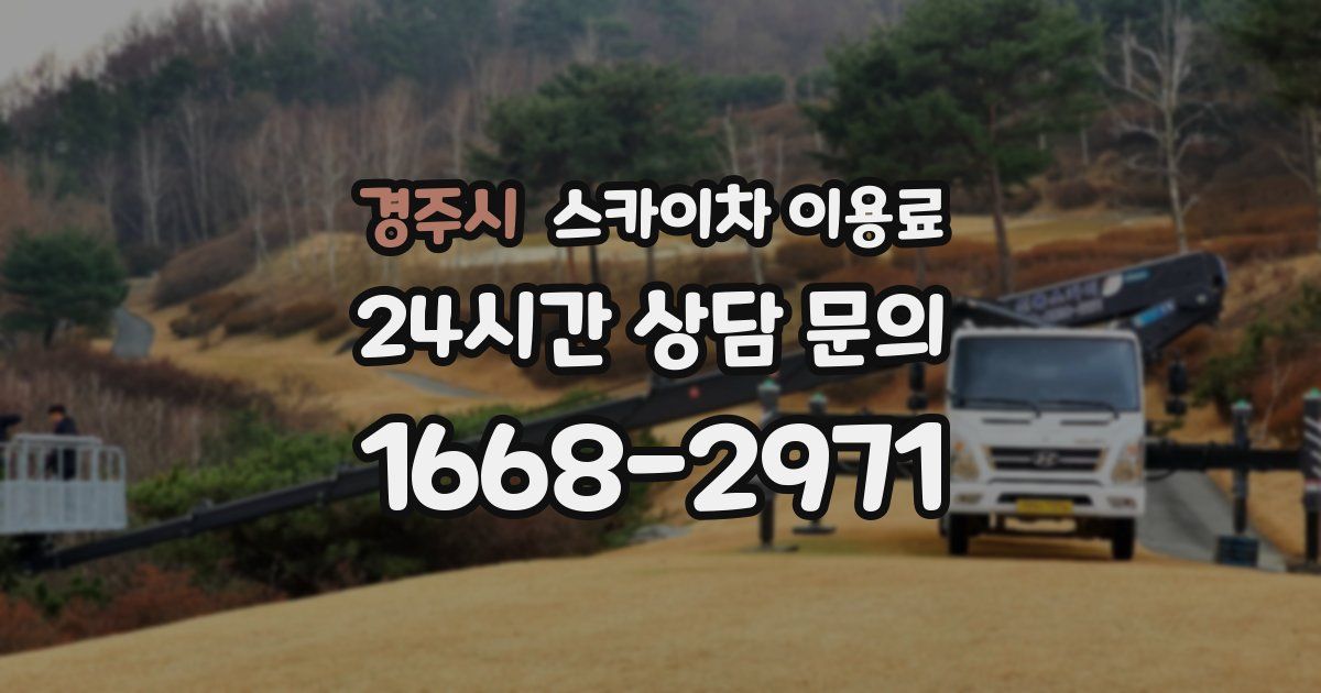 경주시 스카이차 이용료