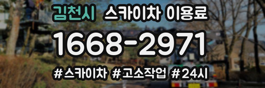 김천시 스카이차 이용료