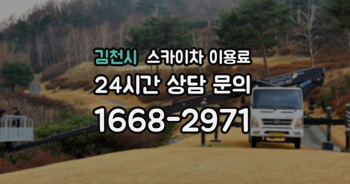 김천시 스카이차 이용료