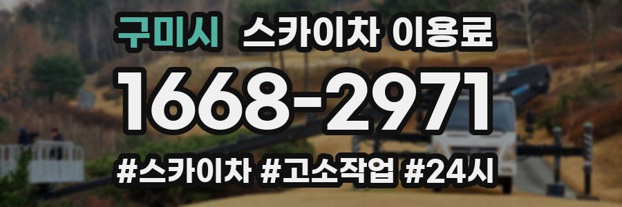 구미시 스카이차 이용료