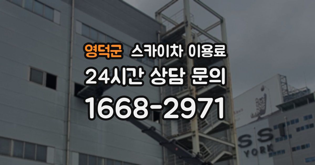 영덕군 스카이차 이용료