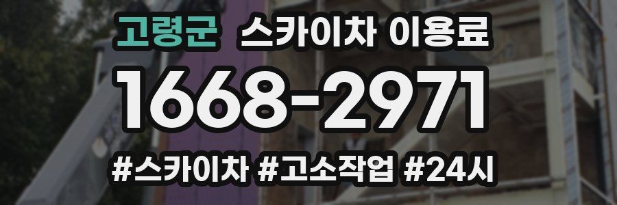 고령군 스카이차 이용료