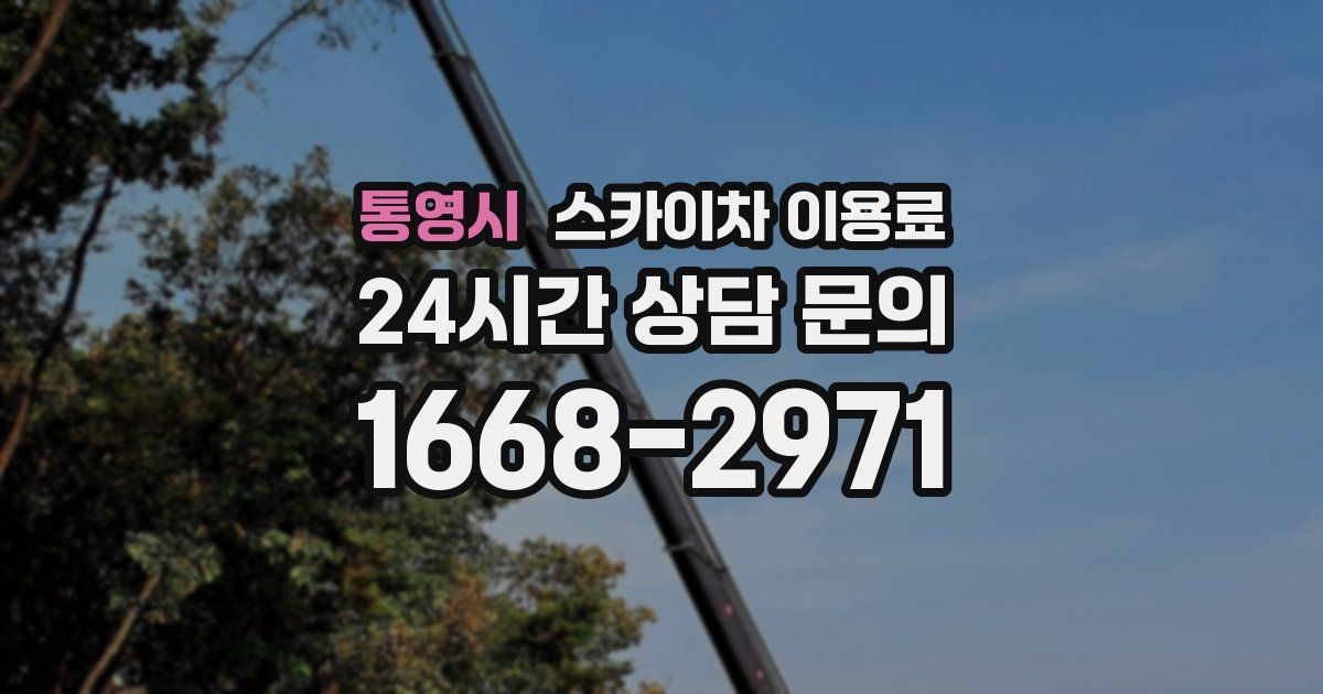 통영시 스카이차 이용료