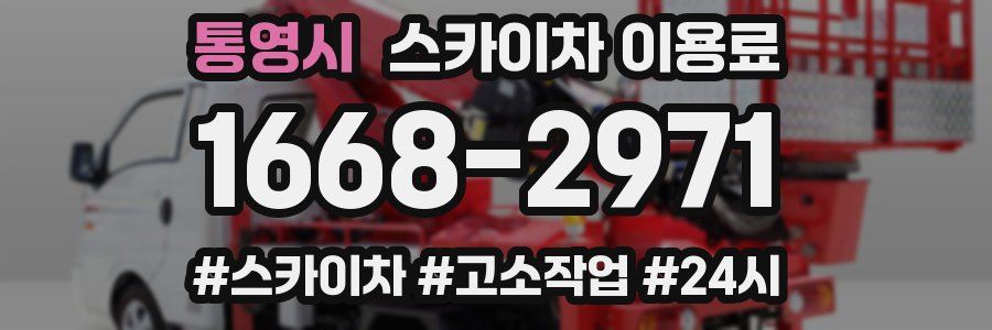 통영시 스카이차 이용료