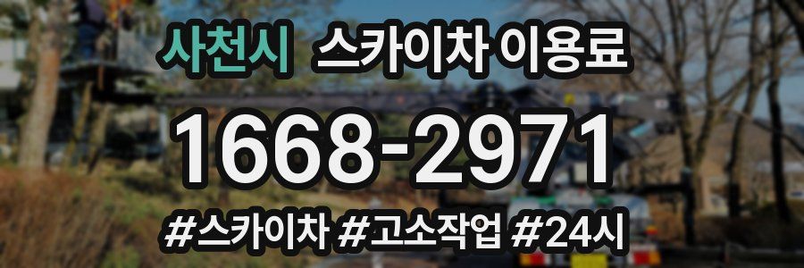 사천시 스카이차 이용료