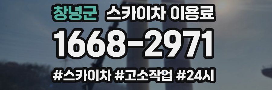 창녕군 스카이차 이용료