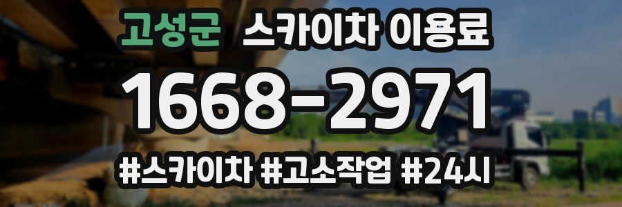 고성군 스카이차 이용료