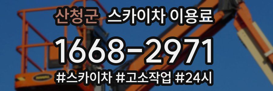 산청군 스카이차 이용료