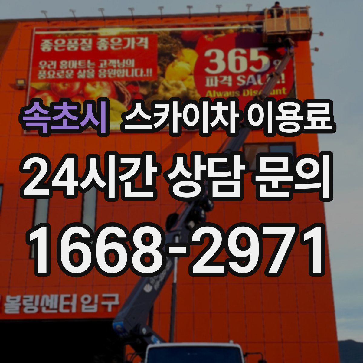 속초시 스카이차 이용료