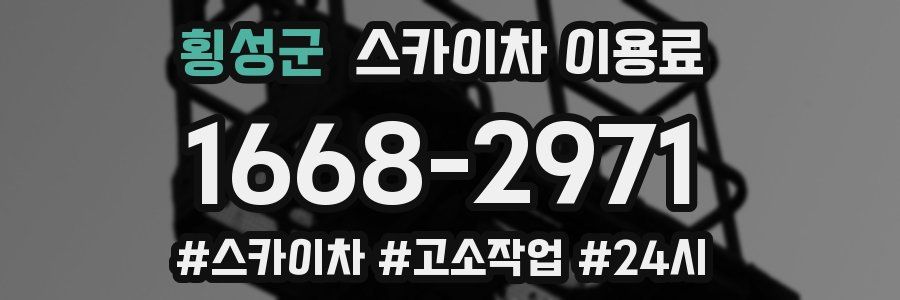횡성군 스카이차 이용료