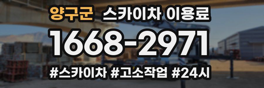 양구군 스카이차 이용료