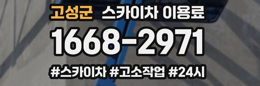 고성군 스카이차 이용료