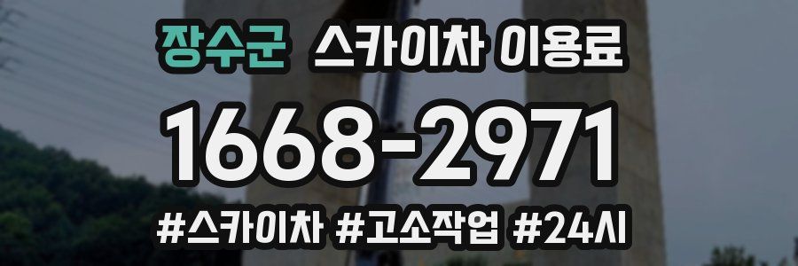 장수군 스카이차 이용료