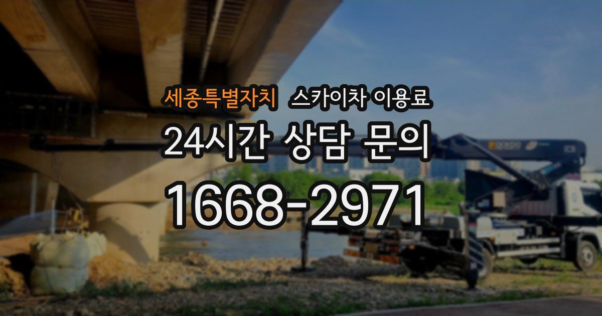 세종특별자치 스카이차 이용료
