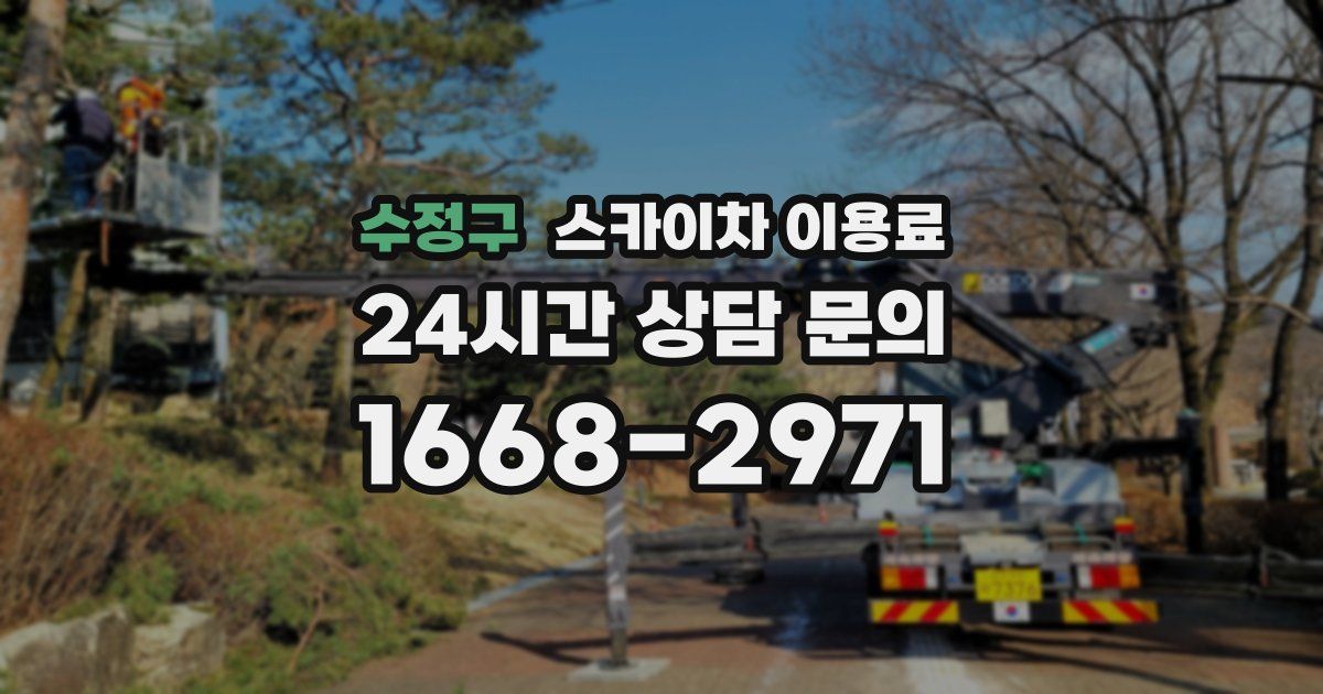 수정구 스카이차 이용료
