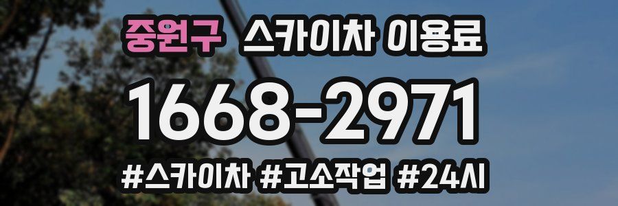 중원구 스카이차 이용료