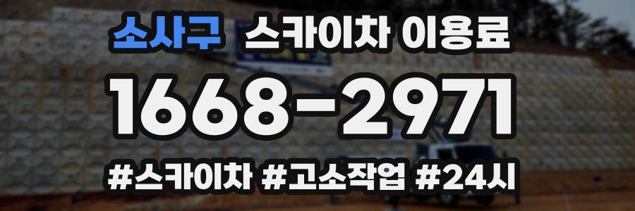 소사구 스카이차 이용료