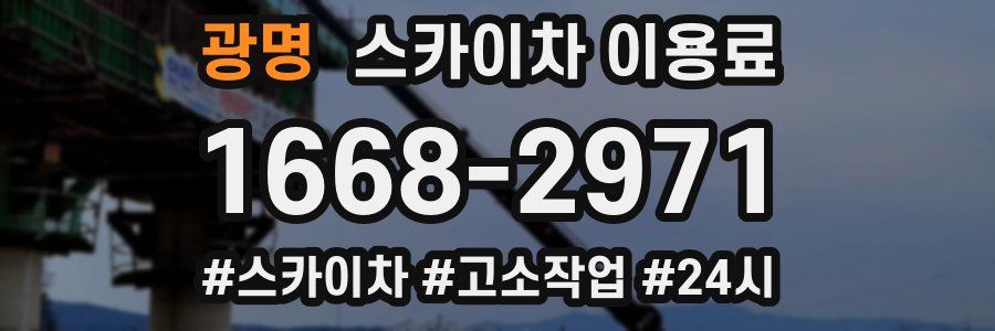 광명 스카이차 이용료