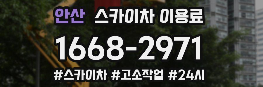 안산 스카이차 이용료