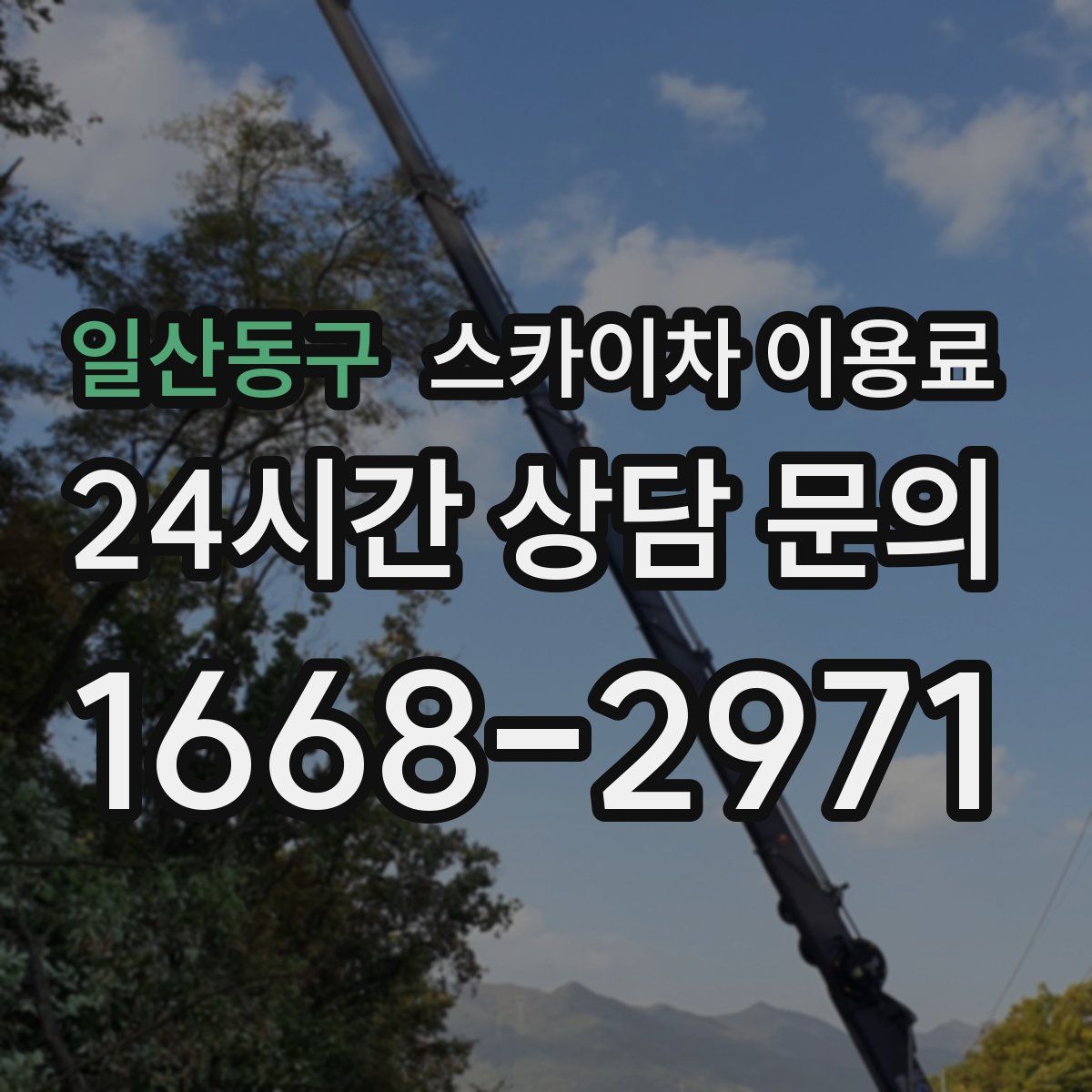 일산동구 스카이차 이용료