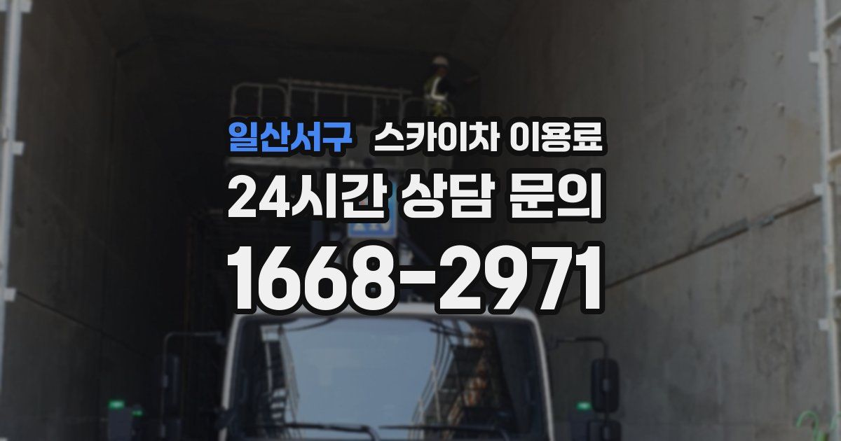 일산서구 스카이차 이용료