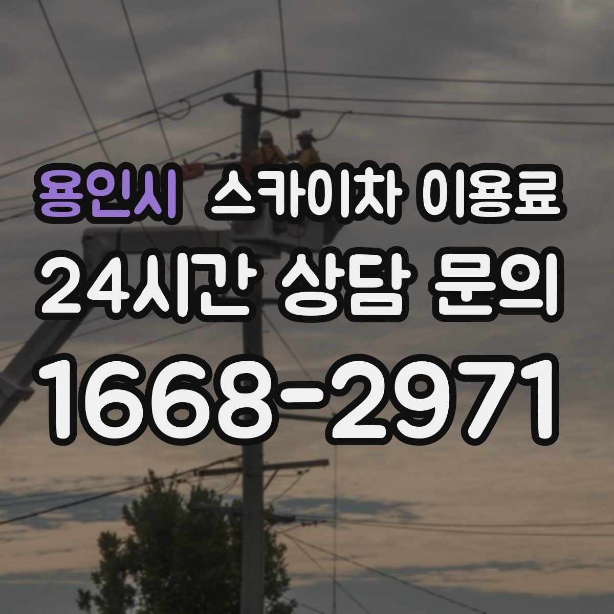 용인시 스카이차 이용료