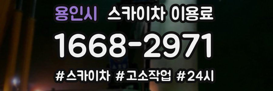 용인시 스카이차 이용료