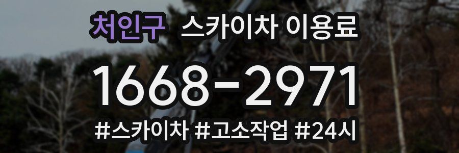 처인구 스카이차 이용료