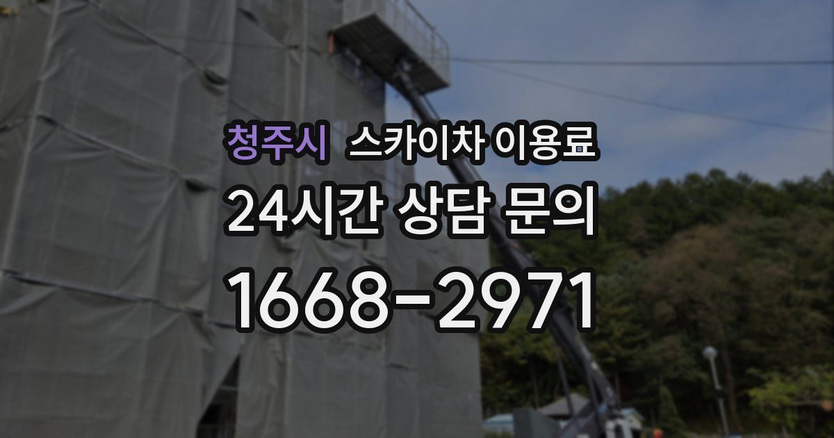 청주시 스카이차 이용료