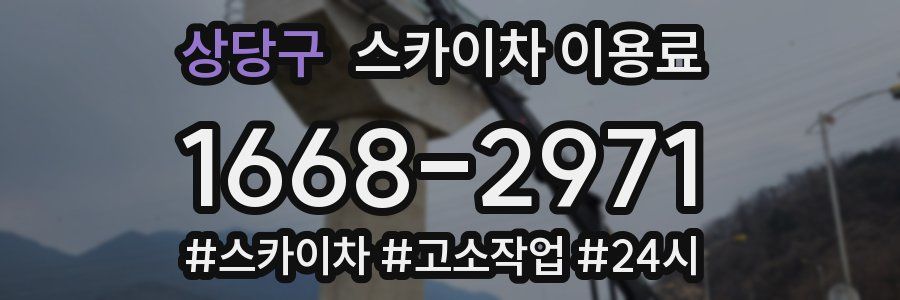상당구 스카이차 이용료
