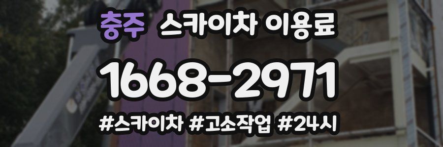 충주 스카이차 이용료