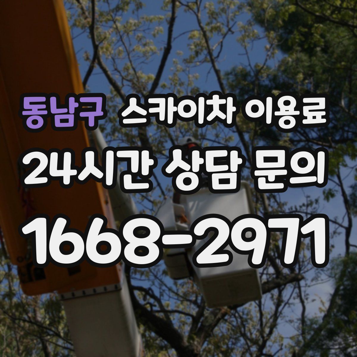 동남구 스카이차 이용료