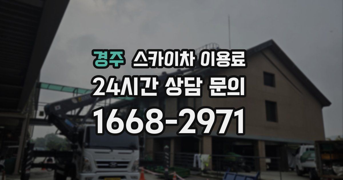 경주 스카이차 이용료