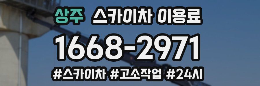 상주 스카이차 이용료