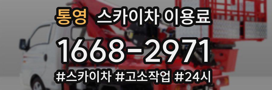 통영 스카이차 이용료
