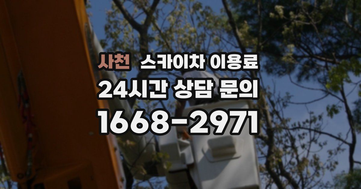 사천 스카이차 이용료